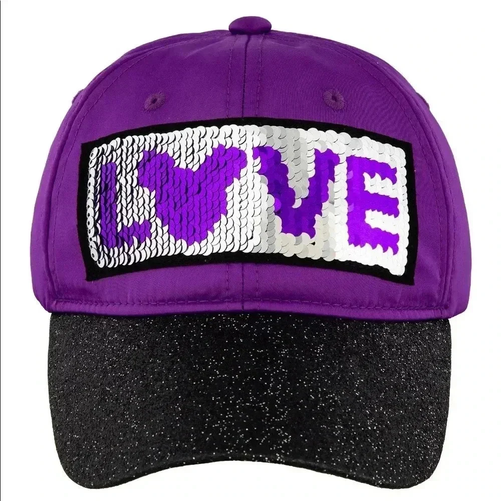 Disney Parks Mickey Purple Sequins Cap